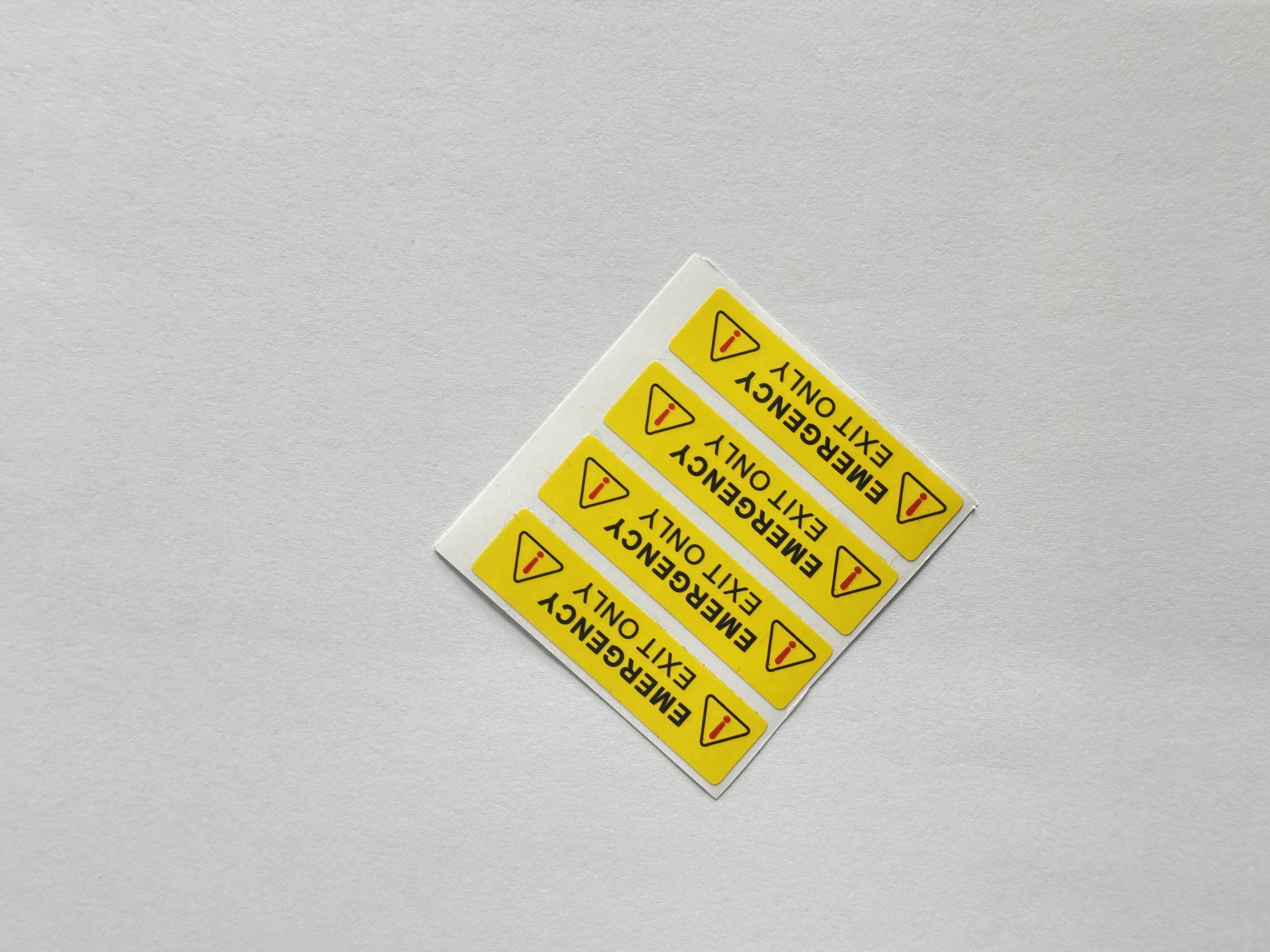 Tesla Emergency Handle Door Warning Label - Emergency Exit Only Stickers Model 3